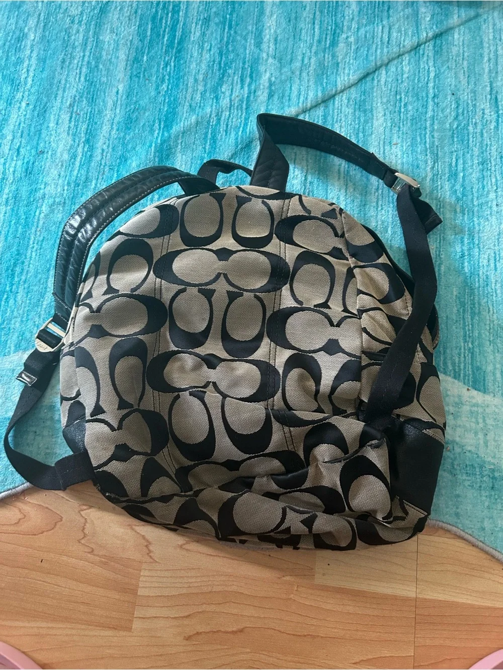 Coach compact canvas